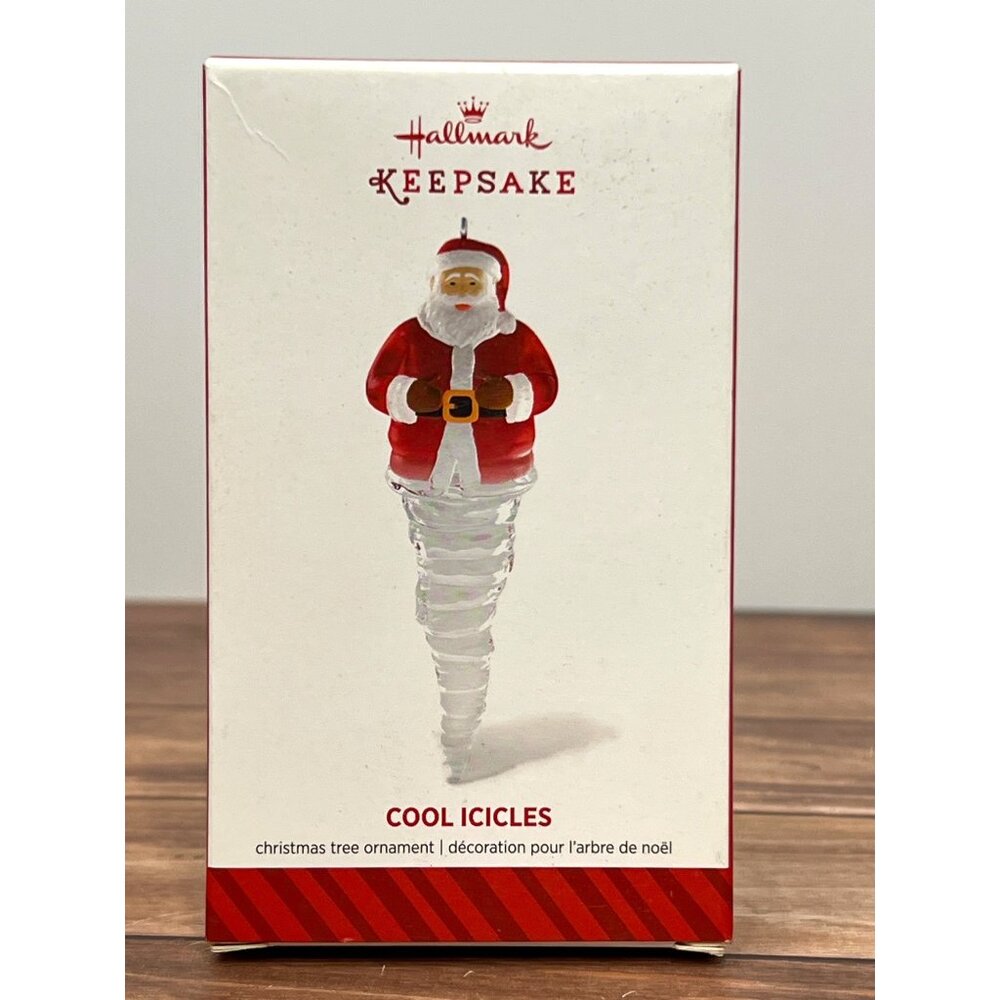 2014 HALLMARK KEEPSAKE ORNAMENT QX9093 COOL ICICLES SANTA BY NELLO WILLIAMS